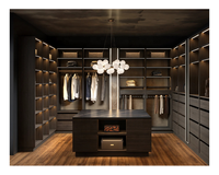 Armoire de chambre à coucher en bois couleur noyer amovible pour hôtel avec tiroir