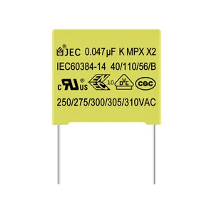 राल सील ईएमआई दमन ROHS संधारित्र x2 संधारित्र 275v 472 संधारित्र 0.047uF