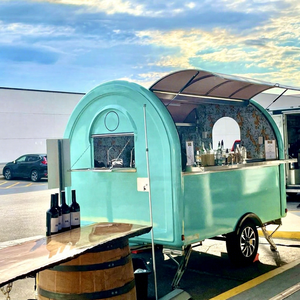New Creative Outdoor <b>Electric</b> Drive Stainless Steel Mobile Coffee Cart Multifunctional Ice Cream Display Custom Food Tiramisu - Product Image 2