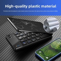 Nouveau mini clavier portable sans fil Bluetooth pliable en deux, léger, universel pour téléphone portable et tablette, cadeau