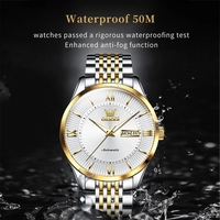 Livraison directe pour la montre automatique unisexe de luxe 6657 en acier inoxydable avec cadran en verre, étanche 50M, lumineuse, mécanique, 41mm 20mm HANGZHOU