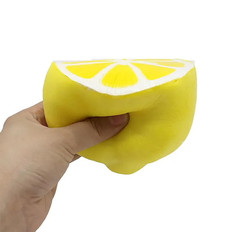 Environmental Protection Yellow Big Lemon Fruit Stress Relief Squeeze Toy