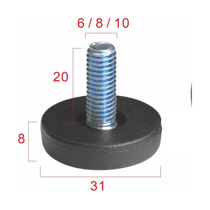 Niveleurs de meubles réglables en métal filetés, niveleur de jambe de glissement de <span class=keywords><strong>chaise</strong></span> de table - Product Image 3