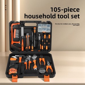 Ensemble d'outils professionnels pour la maison de 104 pièces, kit d'outils à main essentiels avec coffret de rangement robuste pour les réparations quotidiennes à la maison et les situations d'urgence - Product Image 4
