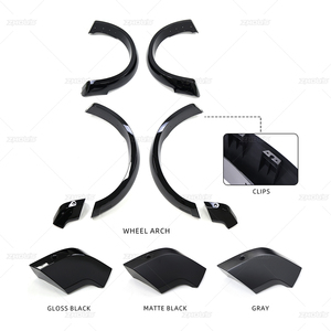 Accesorios Exteriores para Automóvil Modificación y Mejora Guardabarros Anchos en Negro Mate para Ford Ranger Raptor 2023 - Product Image 3