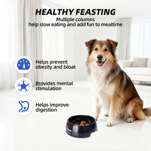 Platos para Perros, Platos de Viaje Antideslizantes y Ecológicos para Cachorros, que Reducen <span class=keywords><strong>la</strong></span> Velocidad de Comida, Material Plástico de Grado Alimenticio, Previenen <span class=keywords><strong>la</strong></span> <span class=keywords><strong>Obesidad</strong></span> - Product Image 2