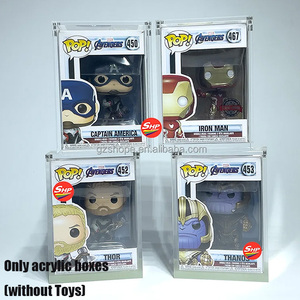 SHP Boîte de 4 pouces en acrylique transparent de haute qualité Funko Pop <span class=keywords><strong>Stranger</strong></span> <span class=keywords><strong>Things</strong></span> - Steve Vinyl Figure With Strong Magnet TOP Lid Protect Case - Product Image 5