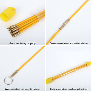 10 piezas 4mm varillas <span class=keywords><strong>de</strong></span> <span class=keywords><strong>fibra</strong></span> <span class=keywords><strong>de</strong></span> <span class=keywords><strong>vidrio</strong></span> <span class=keywords><strong>de</strong></span> 10m Cable <span class=keywords><strong>de</strong></span> 1m X 10 electricistas extractor barras cables dibujar empujar a - Product Image 3