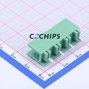 KF2EDGV-7.5-4P Plug-in Terminal Block Through hole,P=7.5mm Connector Board-to-Board / Socket - Open 1x4P 7.5mm Green - Product Image 2
