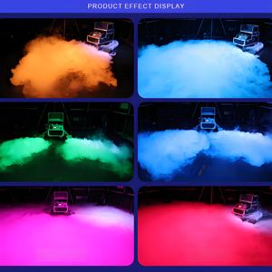 3000W kép đầu nước dựa trên DMX từ xa tầng sương mù Máy khói mặt đất thấp đám cưới Máy khói nặng - Product Image 3