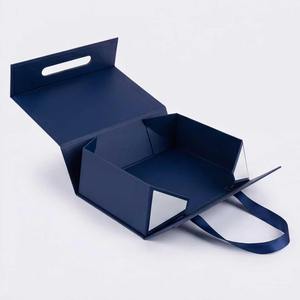 <span class=keywords><strong>Cajas</strong></span> <span class=keywords><strong>de</strong></span> Cartón Rígido Plegables Magnéticas Azul Marino Impresas Personalizadas al por Mayor, Reciclables, <span class=keywords><strong>para</strong></span> Empaque <span class=keywords><strong>de</strong></span> Regalos - Product Image 4