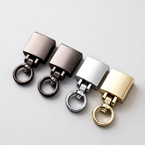 Porte-clés de voiture en métal G3988, finition chrome doré brillant et bronze canon, accessoire créatif pour clés - Product Image 1