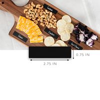 Label Papan Tulis yang Dapat Ditulis untuk Wadah, Stiker Stoples Hitam yang Dapat Dilepas dengan Spidol Kapur, Dapat Digunakan Kembali untuk Mengorganisir Tempat Penyimpanan di Dapur