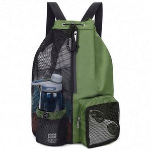 Bolsa de Gimnasio y Piscina Portátil para Viajes, Mochila Deportiva Ligera de Malla con Cordón, a la Moda - Product Image 2