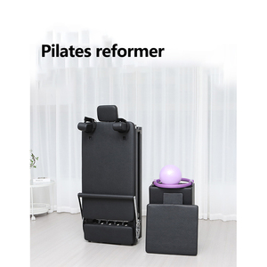 LADYGLOW Hierro plegable Yoga Reformer Fitness Pilates Equipo Plegable <span class=keywords><strong>Core</strong></span> Bed Pilates Reformer Set Pilates Bed - Product Image 6