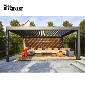 Vente en gros de pergola extérieure moderne en aluminium de haute qualité Pergola bioclimatica rétractable pour maison jardin - Product Image 2