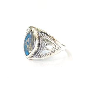 แหวนลาบราดอไรต์ เงินแท้ 925 แหวนพลอยลาบราดอไรต์ งานแฮนด์เมด คอลเลคชั่นแหวนสวย เครื่องประดับเงิน ราคาขายส่ง - Product Image 3