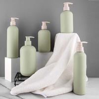 Fabricant de flacons de shampooing en plastique HDPE vides, doux au toucher, avec pompe à lotion, 200 ml, 250 ml, 300 ml, 400 ml, 500 ml
