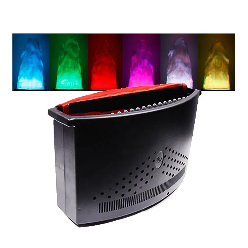 पूर्ण रंग RGBW एलईडी रेशम लौ प्रकाश DMX नियंत्रण नकली आग मशीन एलईडी रंग बदले 1.8 मीटर उच्च रेशम लौ प्रभाव प्रकाश