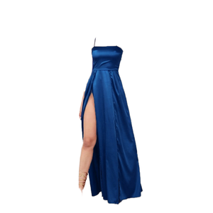 Noël soirée <span class=keywords><strong>robe</strong></span> de bal femmes Sexy <span class=keywords><strong>bordeaux</strong></span> Satin Maxi robes de demoiselle d'honneur bretelles réglables grande taille plage <span class=keywords><strong>robe</strong></span> de soirée - Product Image 4