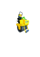 Rouleau vibrant de 0.5 tonnes marchant derrière la machine de compacteur de sol de poussée de main de rouleau de route