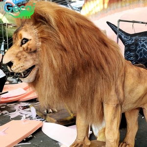 Gecai Animaux en peluche animatroniques grandeur nature Modèle réaliste de lion robot à vendre - Product Image 1