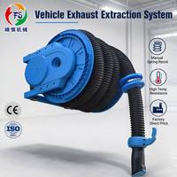 Enrouleur de Tuyau d'Extraction Manuel à Ressort CE ISO pour Évacuation des Fumées, Atelier, Garage, Station de Service Automobile, Longueur Personnalisée, 1 Ensemble, MOQ, OEM