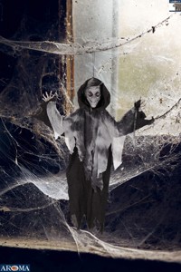 AROMA <span class=keywords><strong>D</strong></span>écoration <span class=keywords><strong>d</strong></span>'Halloween <span class=keywords><strong>vampire</strong></span> effrayant lumineuse de 36 pouces avec yeux clignotants pour maisons hantées, porches de jardin et expositions <span class=keywords><strong>d</strong></span>'Halloween - Product Image 2