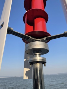 300W 400W Tốc Độ Gió Thấp Sao Năng Lượng Thực Trục Thẳng Đứng Tua Bin Gió Máy Phát Điện VAWT 3 Pha 50HZ 5 Lưỡi Không Tiếng Ồn - Product Image 5