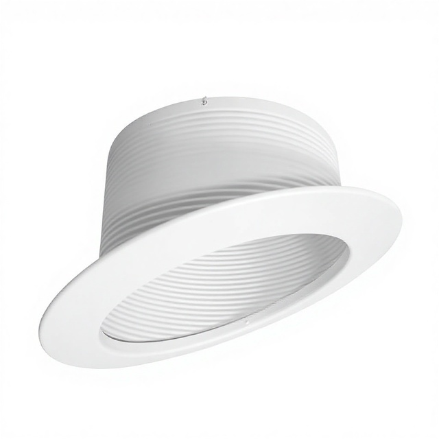 US Standard Ultra-Narrow Bezel Recessed Can Light Iron Black Trim White Accent Edge Anti-Glare Shade