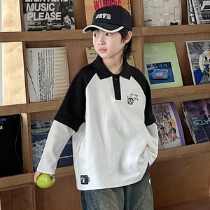 T-shirt à <span class=keywords><strong>manches</strong></span> <span class=keywords><strong>longues</strong></span> pour garçons, <span class=keywords><strong>polo</strong></span>, printemps 2026, nouvelle tenue de printemps pour enfants, ensemble deux pièces, haut, vêtements pour enfants, <span class=keywords><strong>polo</strong></span> - Product Image 1