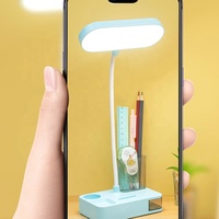 Porte-stylo de Protection des yeux personnalisé blanc bleu rose USB Rechargeable lampe de bureau pour l'étude et la lecture