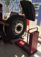 Équilibreur de roue de camion d'usine de vente chaude certifié CE 12 "-26" équilibreur de pneu de voiture de camion de gamme de jante
