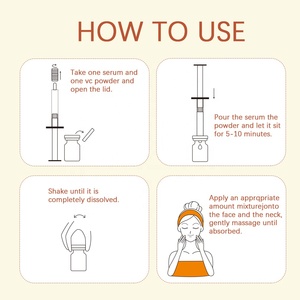 Set Blanqueador de Piel de Marca Privada a <span class=keywords><strong>Precio</strong></span> de Fábrica, Vitamina <span class=keywords><strong>C</strong></span> Antienvejecimiento, Cuidado de la Piel con Hamamelis, Ácido Hialurónico e Ingredientes Herbales - Product Image 5