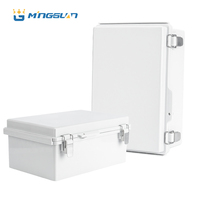 Boîtier de jonction extérieur en ABS/PC plaqué, à charnières, étanche IP66, anti-poussière, conforme RoHS, couleur personnalisable, marque Mingguan