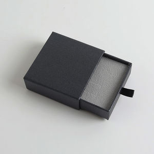 Boîte à bijoux écologique moderne carrée avec fermeture à cordon, logo personnalisé en gros, pour le rangement de bracelets, bagues, colliers, boucles d'oreilles - Product Image 3