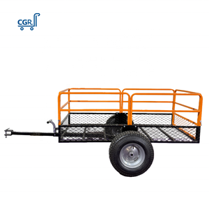 Carrello Ribaltabile in Acciaio a Due <span class=keywords><strong>Ruote</strong></span> per Carichi Pesanti, Capacità 1500 Libbre, 15 Piedi Cubi, Rimorchio da Giardino Rimovibile - Product Image 2