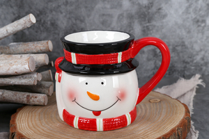 HAPPY GO Tema navideño Tazas de cerámica Juegos de tazas Diseño moderno de dibujos animados Accesorios para el hogar para una colección completa de vajilla - Product Image 4