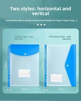 Carpeta Oficial A4 Transparente Impermeable de PP para Documentos, Fabricada en China, Modelo de Carpeta para Documentos de Hojas Sueltas