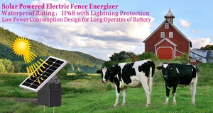 Électrificateur de clôture électrique alimenté par énergie <span class=keywords><strong>solaire</strong></span> AC/DC avec panneau <span class=keywords><strong>solaire</strong></span> - Product Image 4