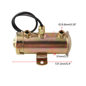 Universal Electric Fuel <b>Pump</b> <b>12V</b> 8.8mm ID 137.3mm Length For Diesel Gasoline Cars Replacement Part - Product Image 1