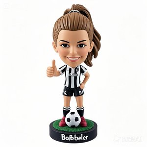クリエイティブ屋内ホームスポーツモデル環境に優しいカラフルなレジンボブルヘッドサッカー人形ビジネスギフトやホームデコレーション - Product Image 5
