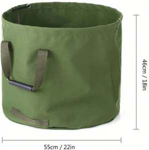 Collapsible Vertical <b>Garden</b> <b>Waste</b> <b>Bag</b> Fabric Leaf Storage <b>Bag</b> 90 Gallon Cloth Reusabke <b>Garden</b> <b>Bag</b> with Coated Gardening - Product Image 2