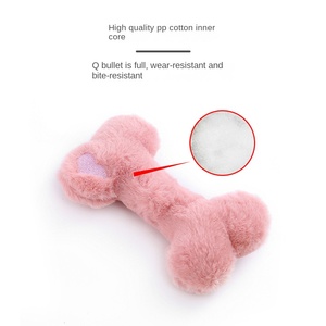 Giocattoli da Masticare per Cani in Peluche Ecologici Stile Cartone Animato, a Lunga Durata, a Forma di Osso, Resistenti all'Usura, Lavabili, Divertenti, Sonori e Non Affaticanti - Product Image 2