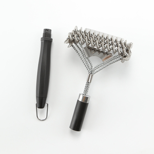 Brosse de nettoyage de grille de <span class=keywords><strong>jante</strong></span> résistante à la chaleur amovible en acier inoxydable à crochet gratuit personnalisé - Product Image 6