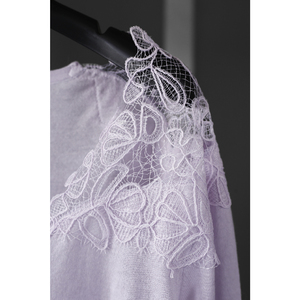 Nueva primavera verano <span class=keywords><strong>Mujer</strong></span> Casual cuello en V encaje botón suéter peso ligero cárdigan de punto para damas - Product Image 4
