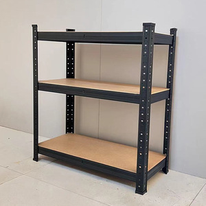 Steel Wood Shelving Unit Adjustable Storage Rack Living Room Bookcase Multi Tiered Display Shelf Neatening <b>Organizer</b> - Product Image 1