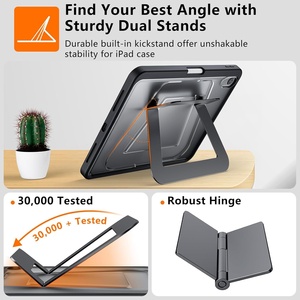 Coque ergonomique fine pour <span class=keywords><strong>iPad</strong></span> <span class=keywords><strong>Mini</strong></span> <span class=keywords><strong>6</strong></span> / 7 avec support pour stylet intégré et support multi-angles réglable pour l'éducation - Product Image 5