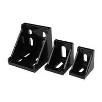 Connecteur d'angle en aluminium moulé sous pression en forme de L pour profilés en aluminium 2020 3030 4040 4545 6060 8080 9090 pour cadres à rainures en T
