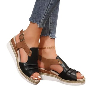 Sexy Summer Designer Fashion Elegant Women's <strong>Open</strong> <strong>Toe</strong> Wedge <strong>Platform</strong> Sandals Height Increasing <strong>Heels</strong> - Product Image 6